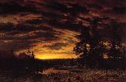 Albert Bierstadt Evening on the Prairie oil painting picture wholesale